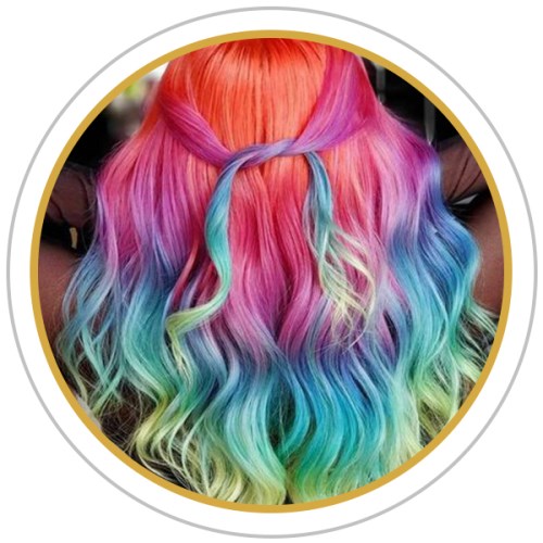 Mèches colorées arc-en-ciel scintillantes,accessoires de coiffure