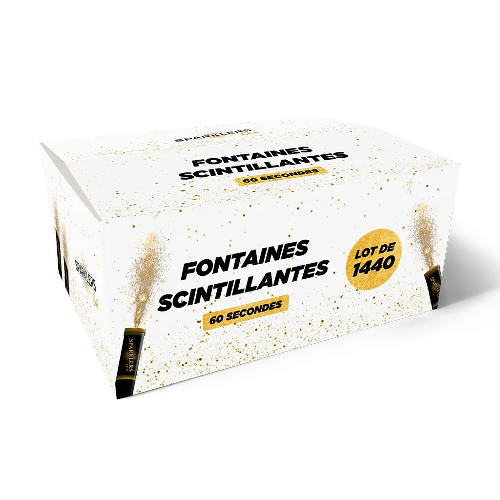 Lot de 1 440 Fontaines Scintillantes - 60 secondes