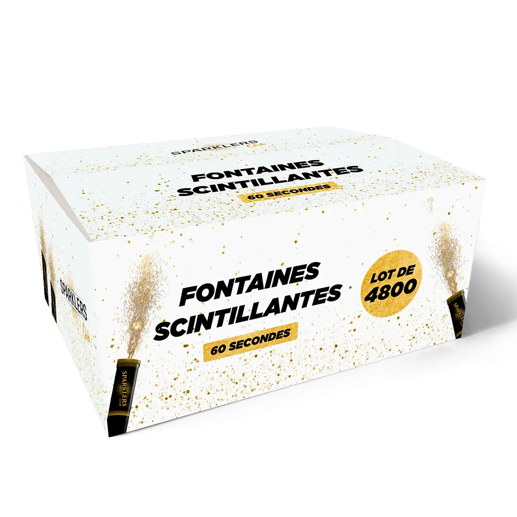 4800 Fontaines scintillantes à 0,269€HT/pièce