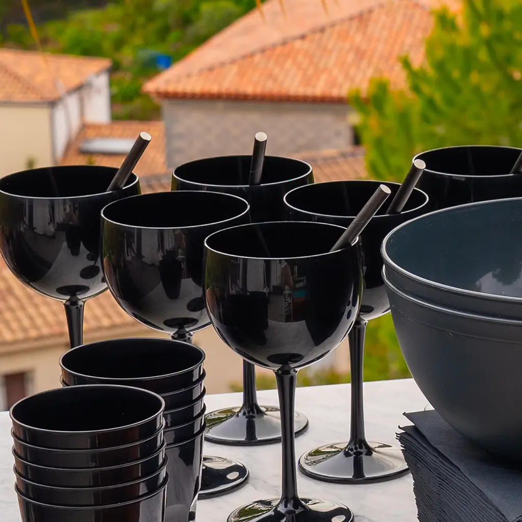 Verre Piscine Noir 40cl