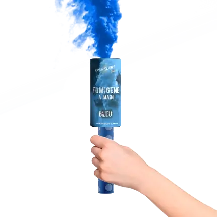 Fumigène à mains 45 secondes bleu 