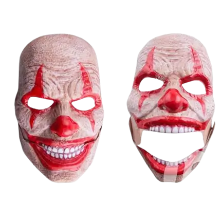 Masque coque de clown d'horreur