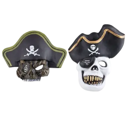 Masque de pirate tête de mort coque