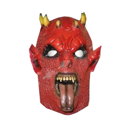 Masque de démon diable rouge