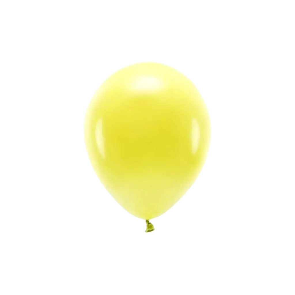 Lot de 100 Ballons de Baudruche Biodégradable Jaunes