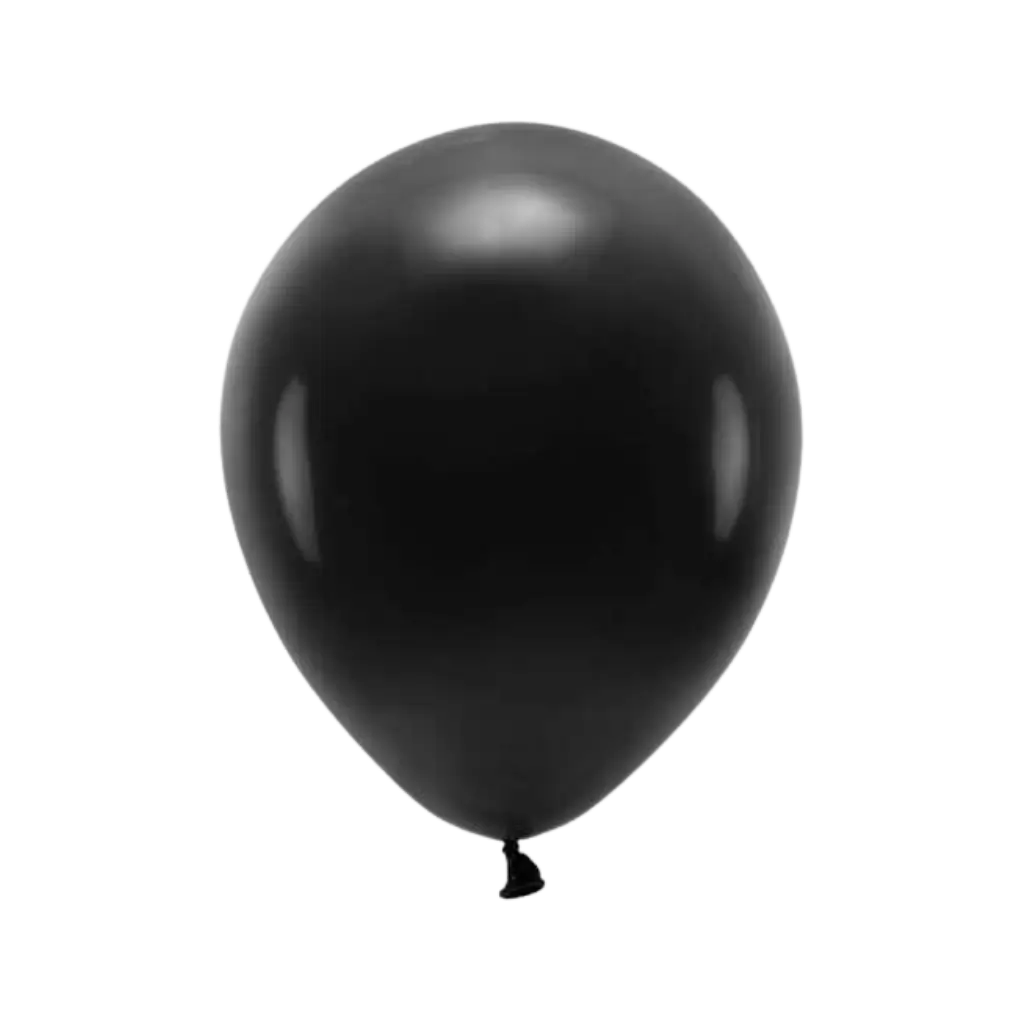 Lot de 100 Ballons de Baudruche Biodégradable Noirs