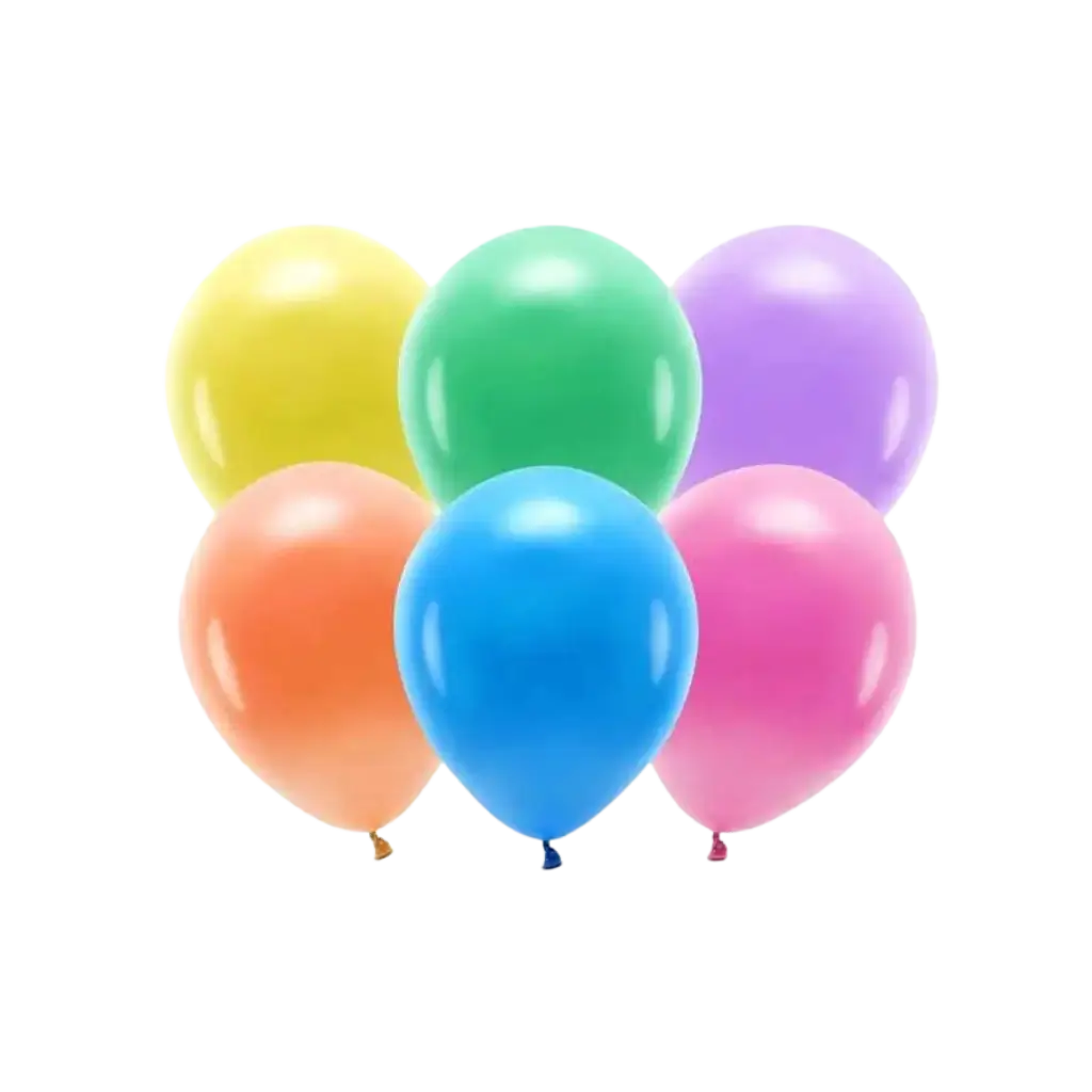 Lot de 100 Ballons de Baudruche Biodégradable Multicolore