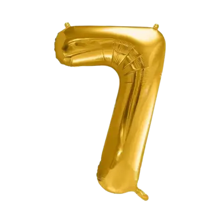 Ballon chiffre 7 Or (gold) 86cm 