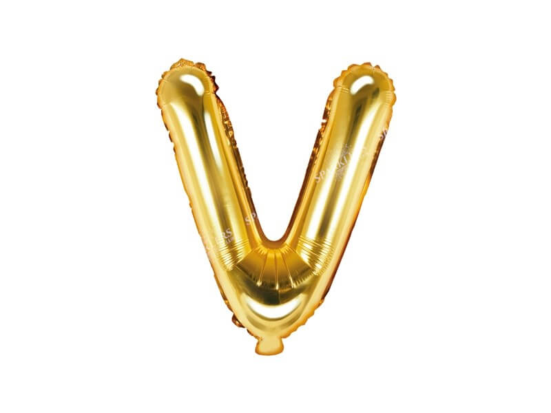 Ballon-Brief V Gold - 35cm - Sparklers Club