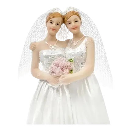 Figurine mariage couple lesbiennes