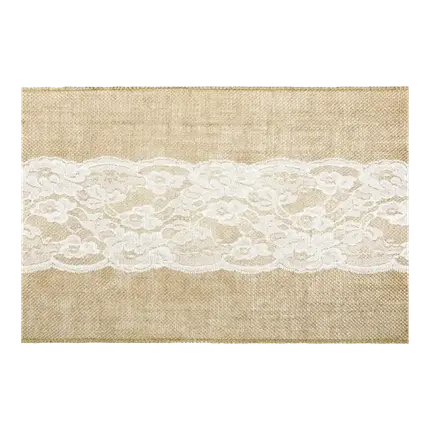 Chemin de table en toile de jute, 0.28x2.75m