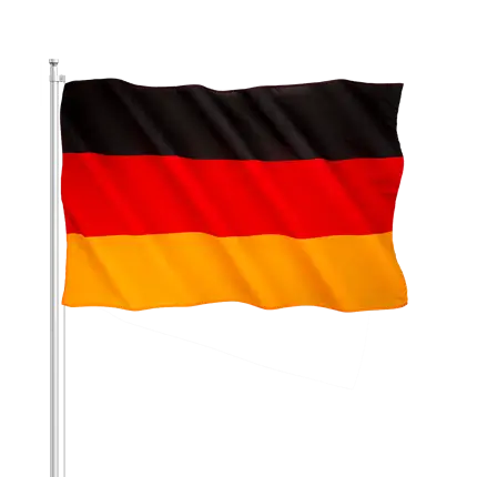 Drapeau Allemagne 30x45cm avec baguette