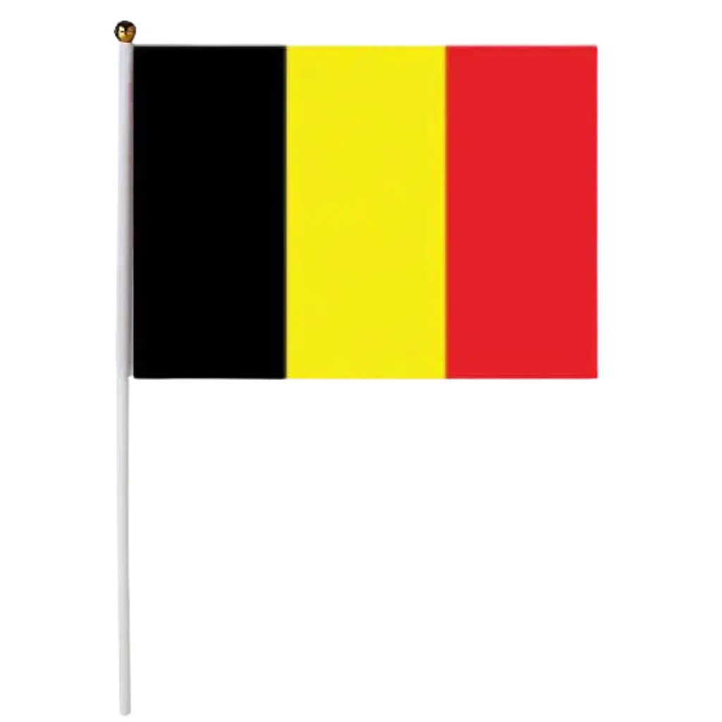 Drapeau Belgique 30x45cm avec baguette