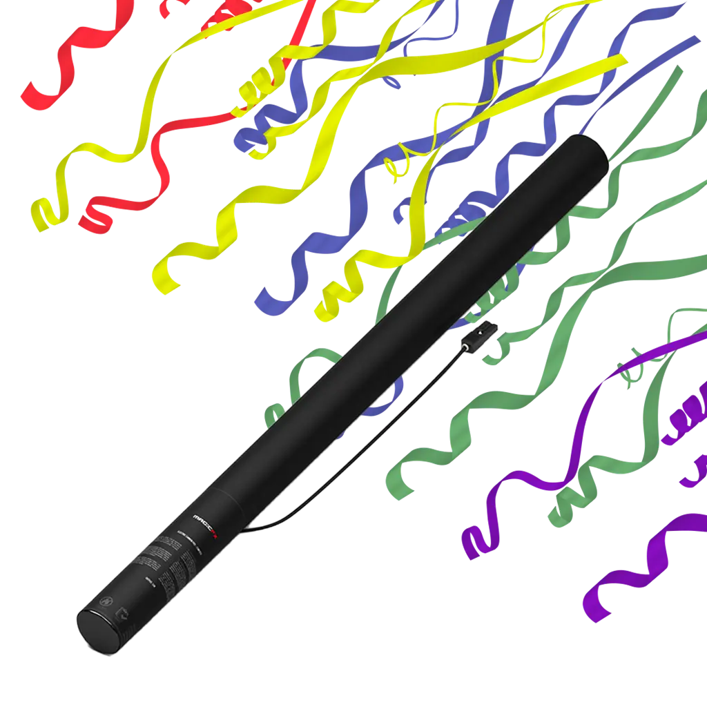 Canon à confettis électrique Streamer Multicolor 80 cm