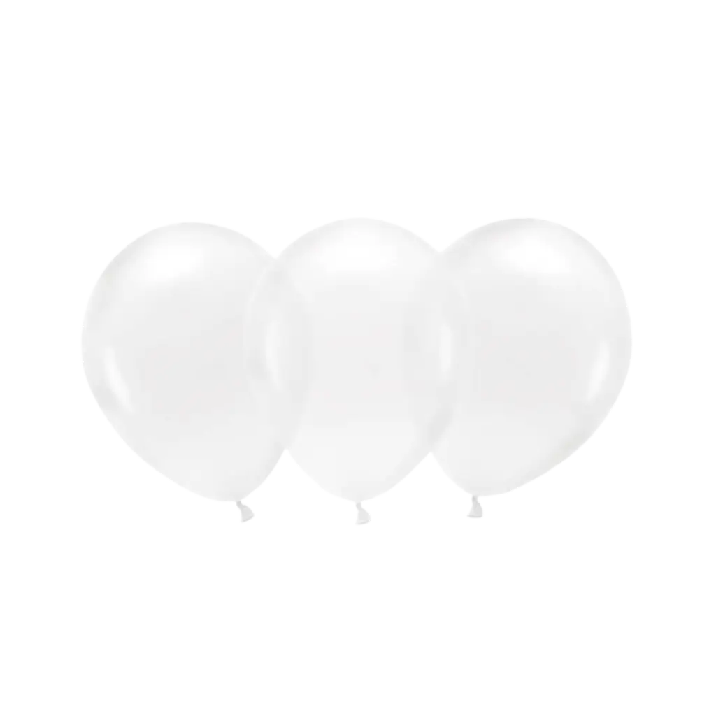 Lot de 100 Ballons de Baudruche Biodégradable Transparents 
