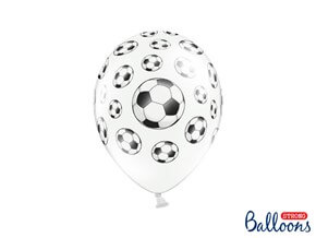 Set di 6 Palloncini Blu - Pois Bianchi/Elefante - 30cm - Sparklers Club