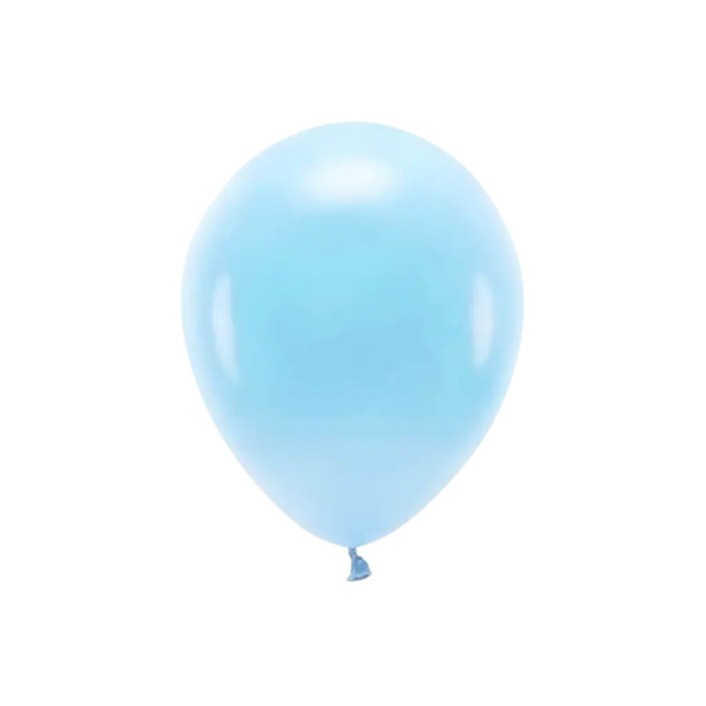 Lot de 100 Ballons de Baudruche Biodégradable Bleu Clair