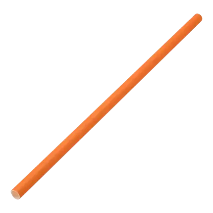Paille papier orange 20cm /ø6mm (250 pcs)