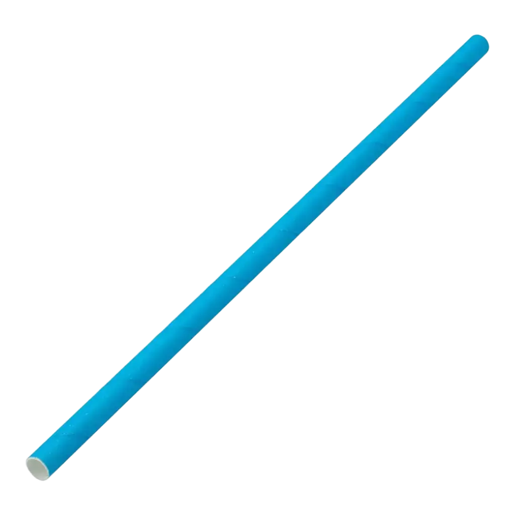 Paille papier bleue 20cm /ø6mm (250 pcs)