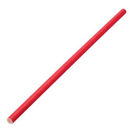 Paille papier rouge 20cm /ø6mm (250 pcs)
