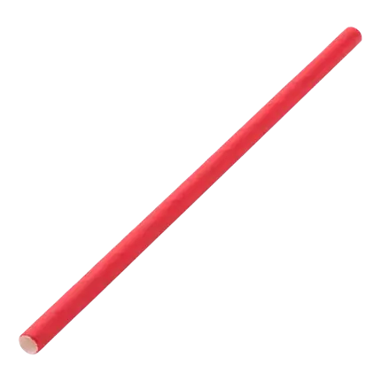 Paille papier rouge 14cm /ø5mm (250 pcs)