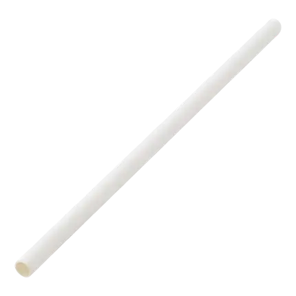 Paille papier blanche 14cm /ø5mm (250 pcs)