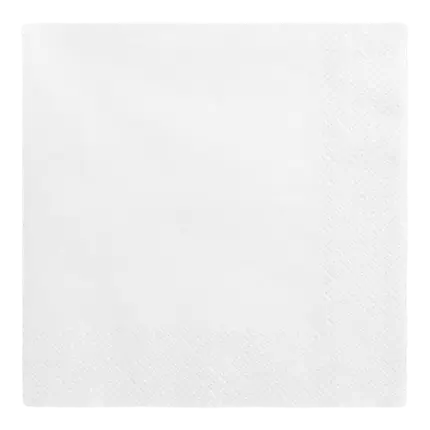 Serviette en papier blanche (Lot de 20)