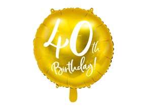 Ballon joyeux anniversaire »40 ans « - FestiShop