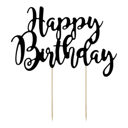 Guirnalda azul de Feliz Cumpleaños con inscripción dorada - Sparklers Club