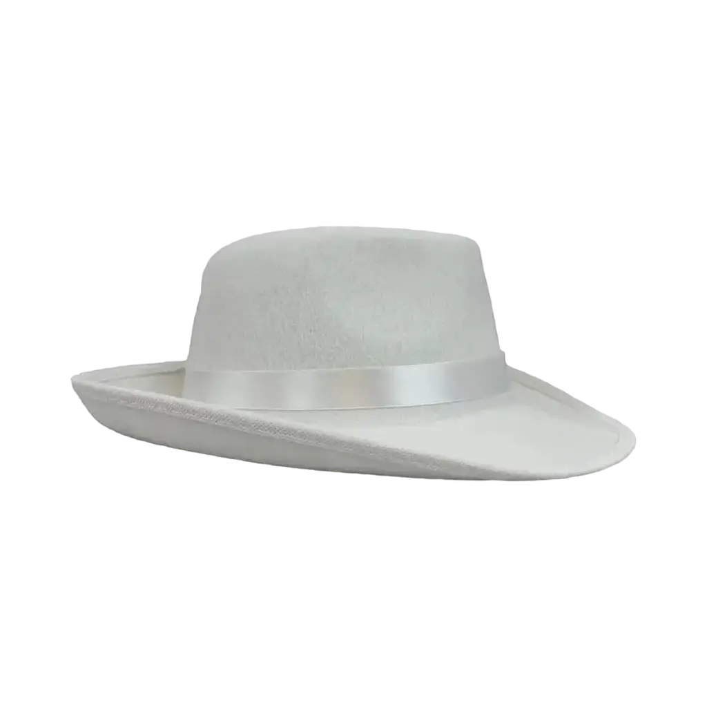 Chapeau Borsalino en Tissu Blanc