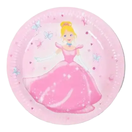 Assiette PRINCESSE ø22cm (Lot de 6)