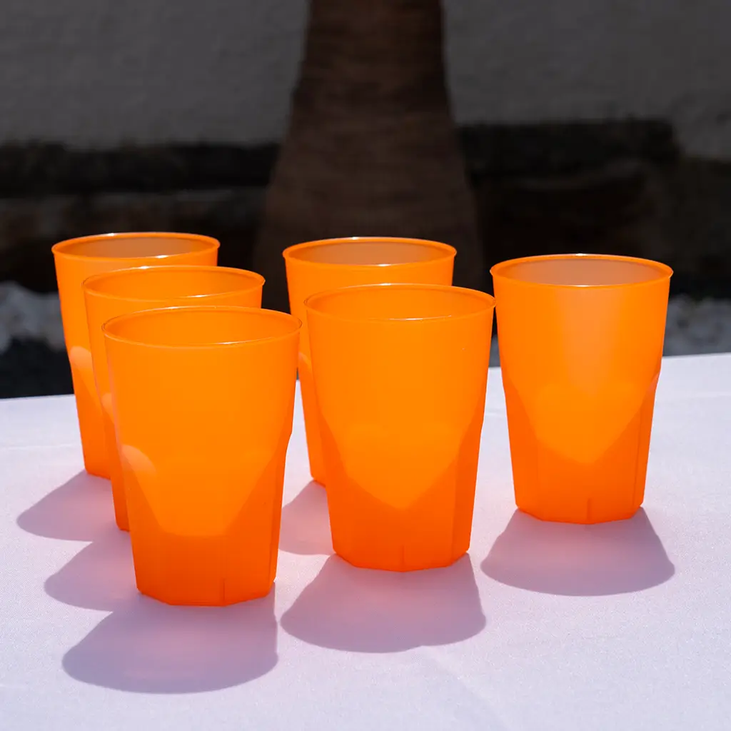 Verre à cocktail orange 35cl (Lot de 20)