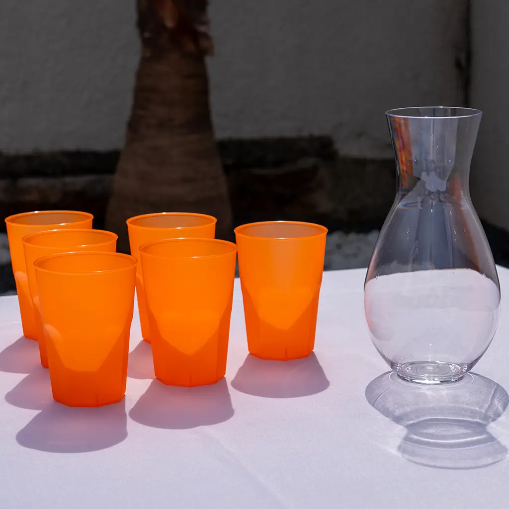 Verre à cocktail orange 35cl (Lot de 20)