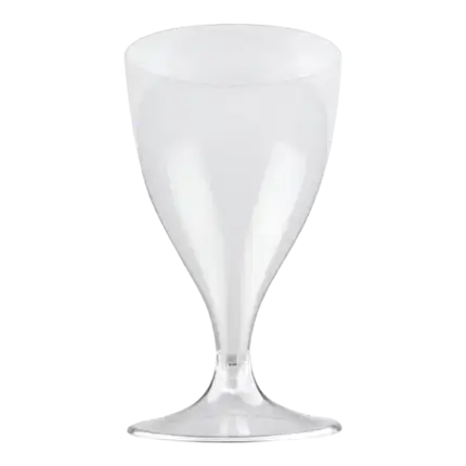 Lot de 100 verres à vin 20cl en plastique transparent