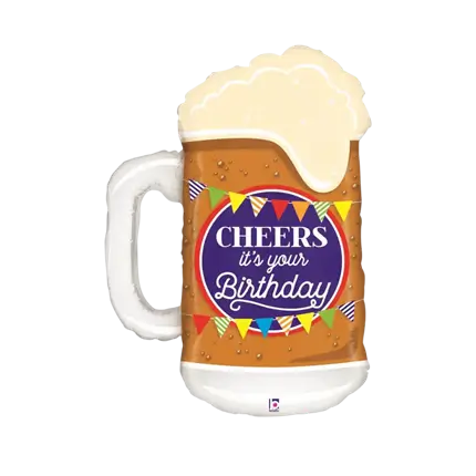 Ballon Mug Bière Birthday 86cm