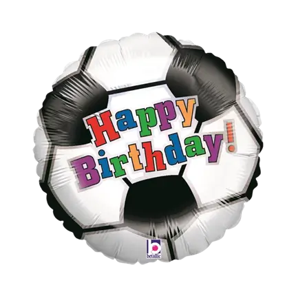 Ballon Foot Happy Birthday ø45cm