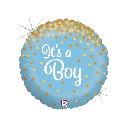 Ballon Bleu It's a Boy Brillant ø45cm