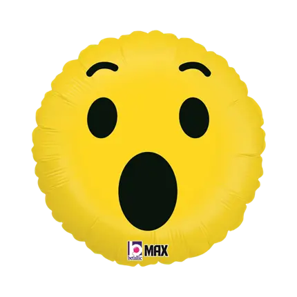 Ballon Emoji Jaune Wow ø45cm