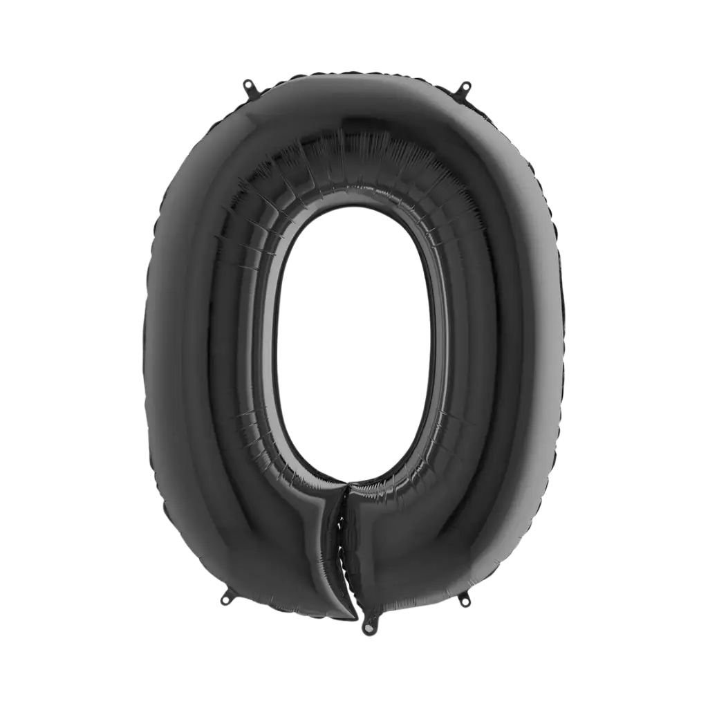 Ballon aluminium chiffre noir 1 m : Deguise-toi, achat de