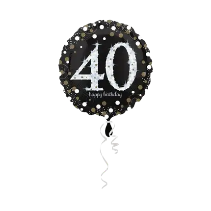 Ballon aluminium Joyeux anniversaire, 340x35cm, arc en ciel