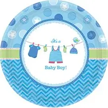 Gender Reveal Vaisselle, Assiette Baby Shower Mixte Bébé Girl Or Boy Kit  Fournitures Fête Prénatale Baptême Assiettes Carton[u2230] - Cdiscount  Maison