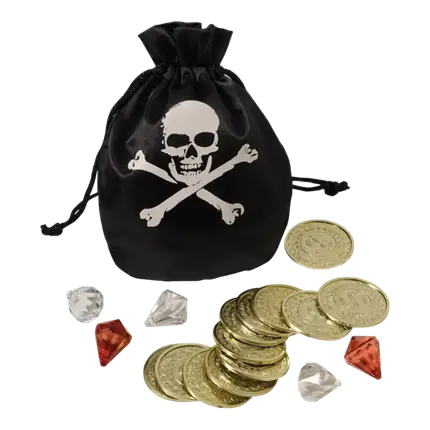 Accessoires Bourse Pirate pièces et diamants 