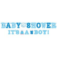 Décoration guirlande Baby Shower Garçon (Lot de 6)