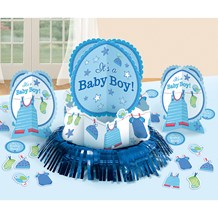 Baby Shower Decoration Garcon Bleu, Kit de Deco Bapteme Boy