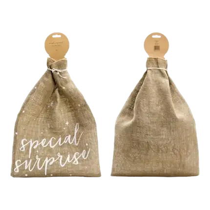 Sac en toile de jute naturelle Special Surprise