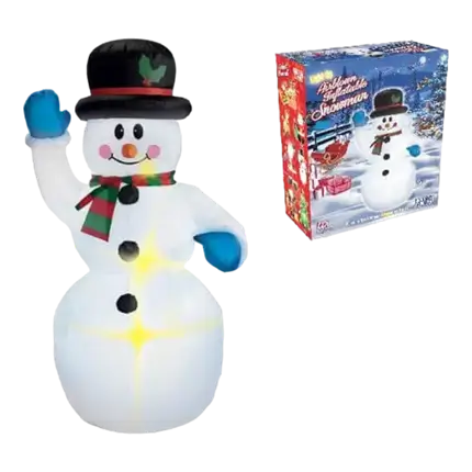 Bonhomme de Neige gonflable et lumineux 150cm