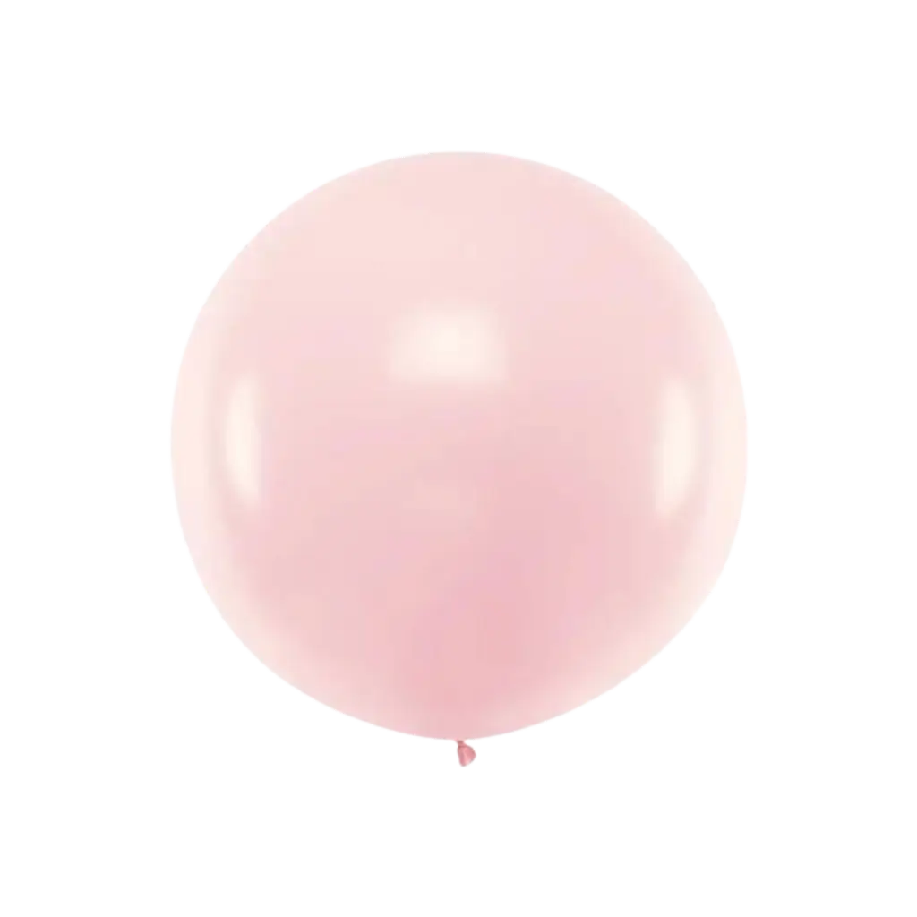 Pallone tondo gigante rosa chiaro pastello ø100cm - Sparklers Club