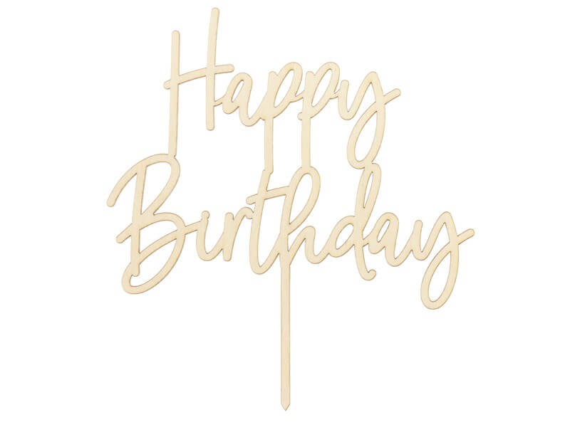 Décoration gâteau « Happy Birthday »