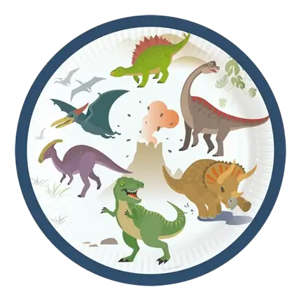 GUBOOM Vaisselle Anniversaire Dinosaure, 101 Pcs Dinosaure Decoration  Anniversaire Vaisselle, Dino Vaisselle de Fête Ont Assiettes Dinosaure,  Gobelets, Papier Pailles, Serviettes, Fourchettes, Nappe : :  Cuisine et Maison