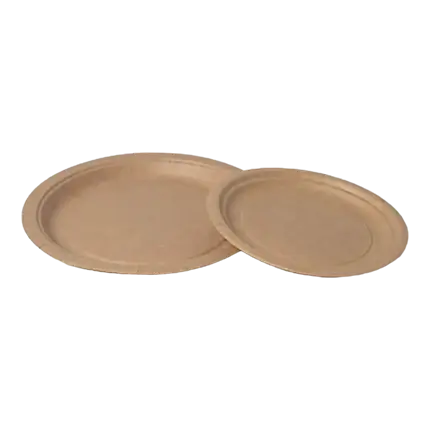 Assiette Carton Kraft ø 18cm (Lot de 50)